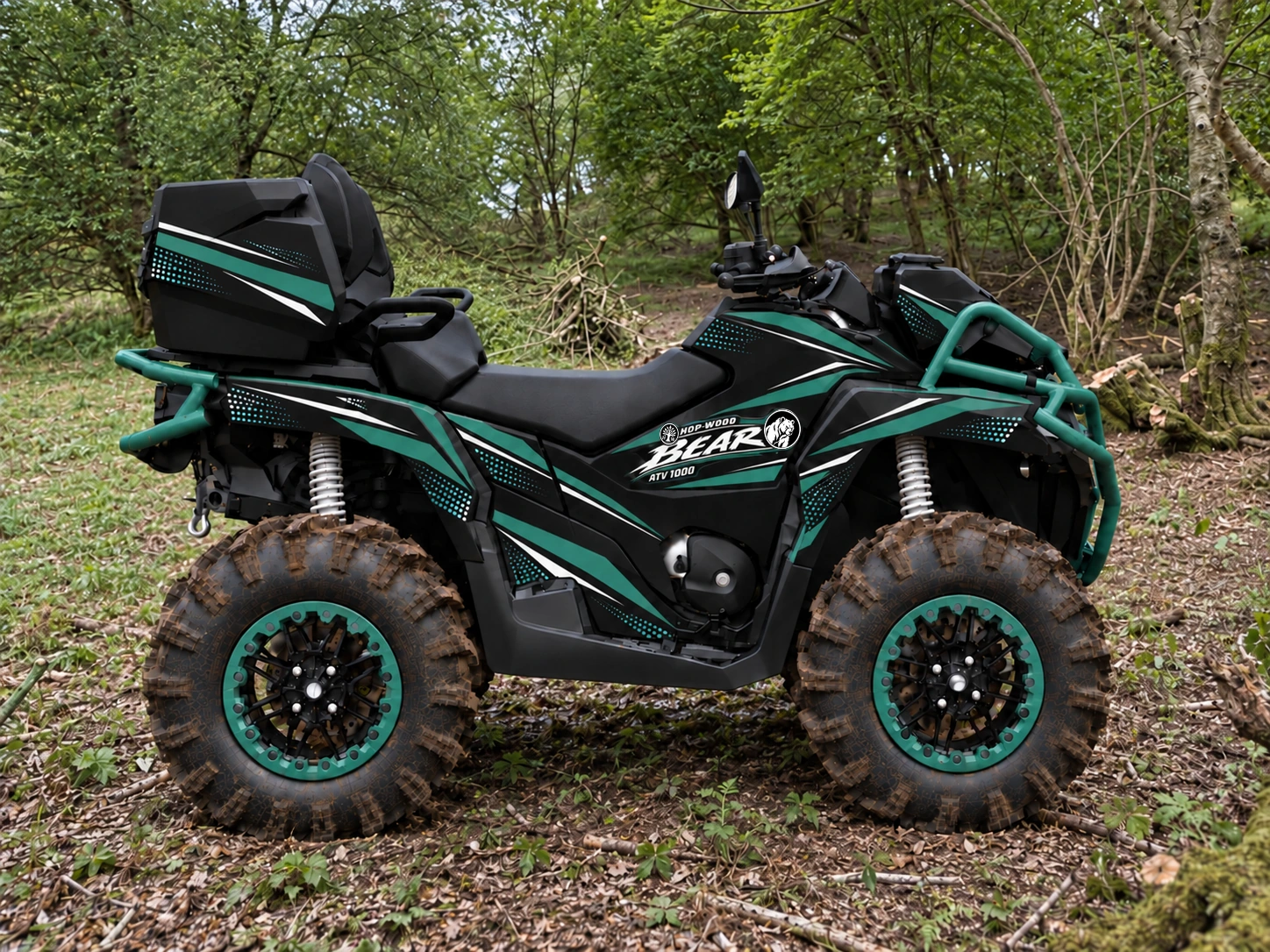 HOP-WOOD BEAR ATV design visualisation based on our woodland photographs